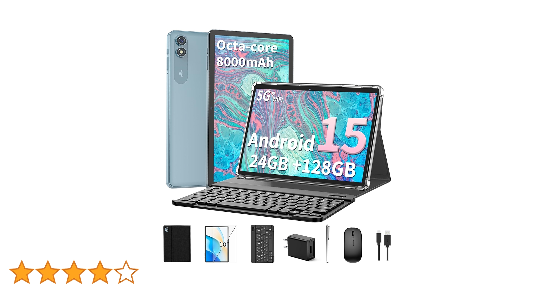 新品　Relndoo Android15 10インチタブレット商品番号【105】 2025 Relndoo Android 15 タブレット、24GB(4+20 拡張) RAM+